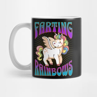 Unicorn Farting Rainbows Mug